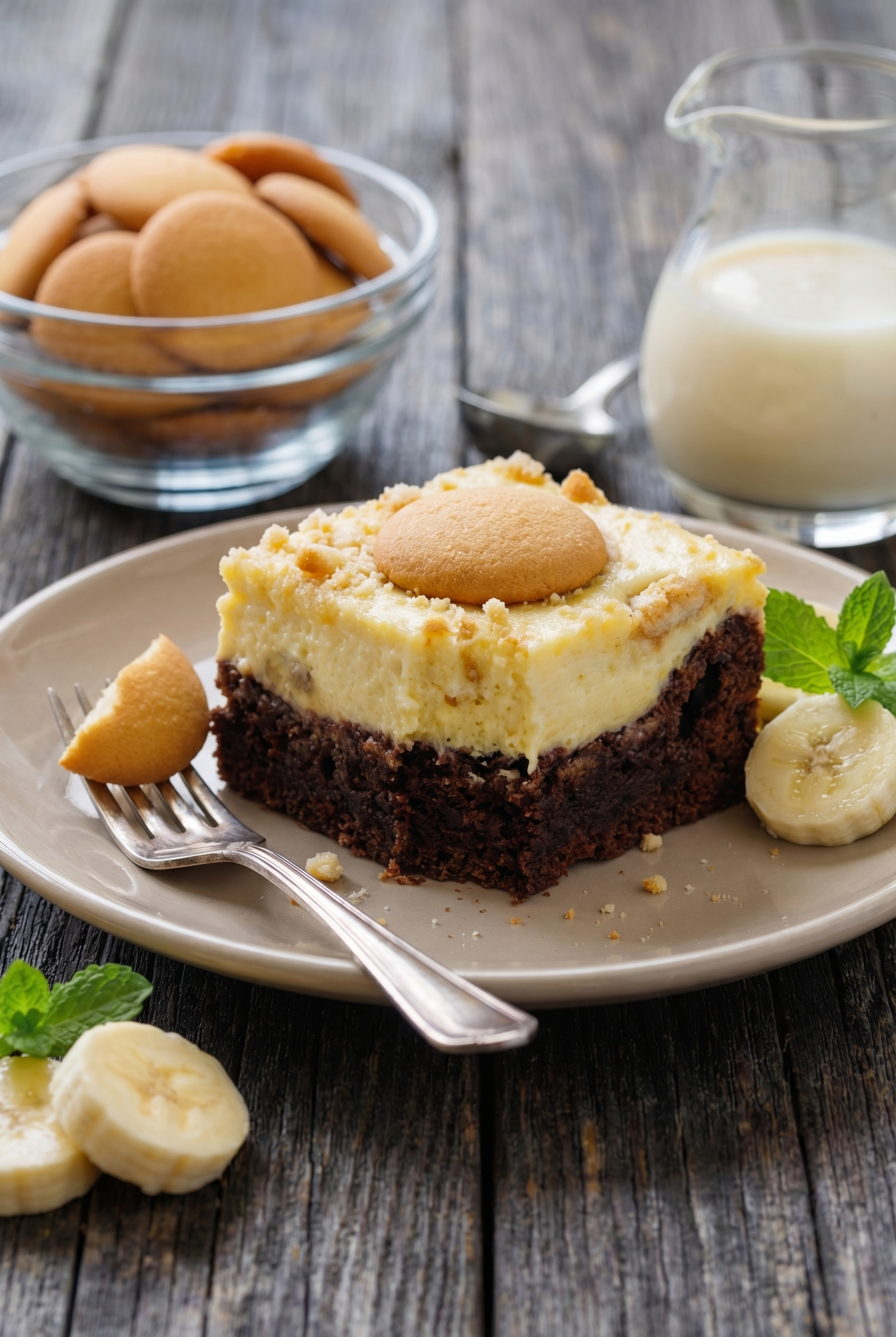 Banana Pudding Brownies