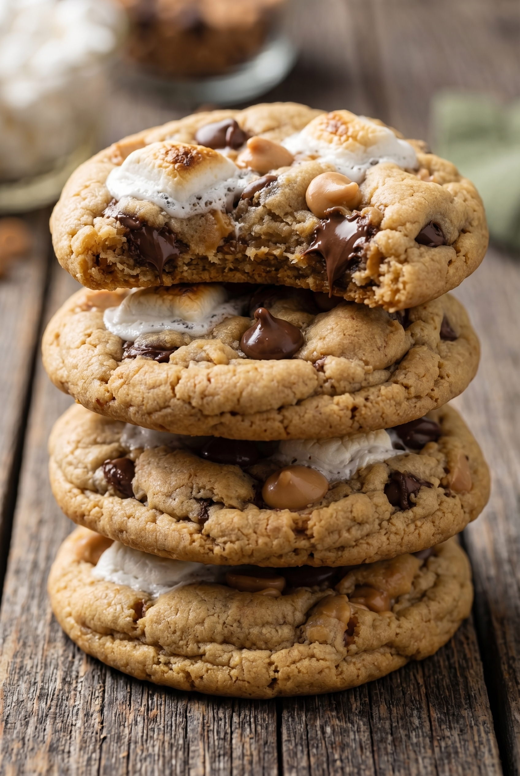 Peanut Butter Marshmallow Cookies