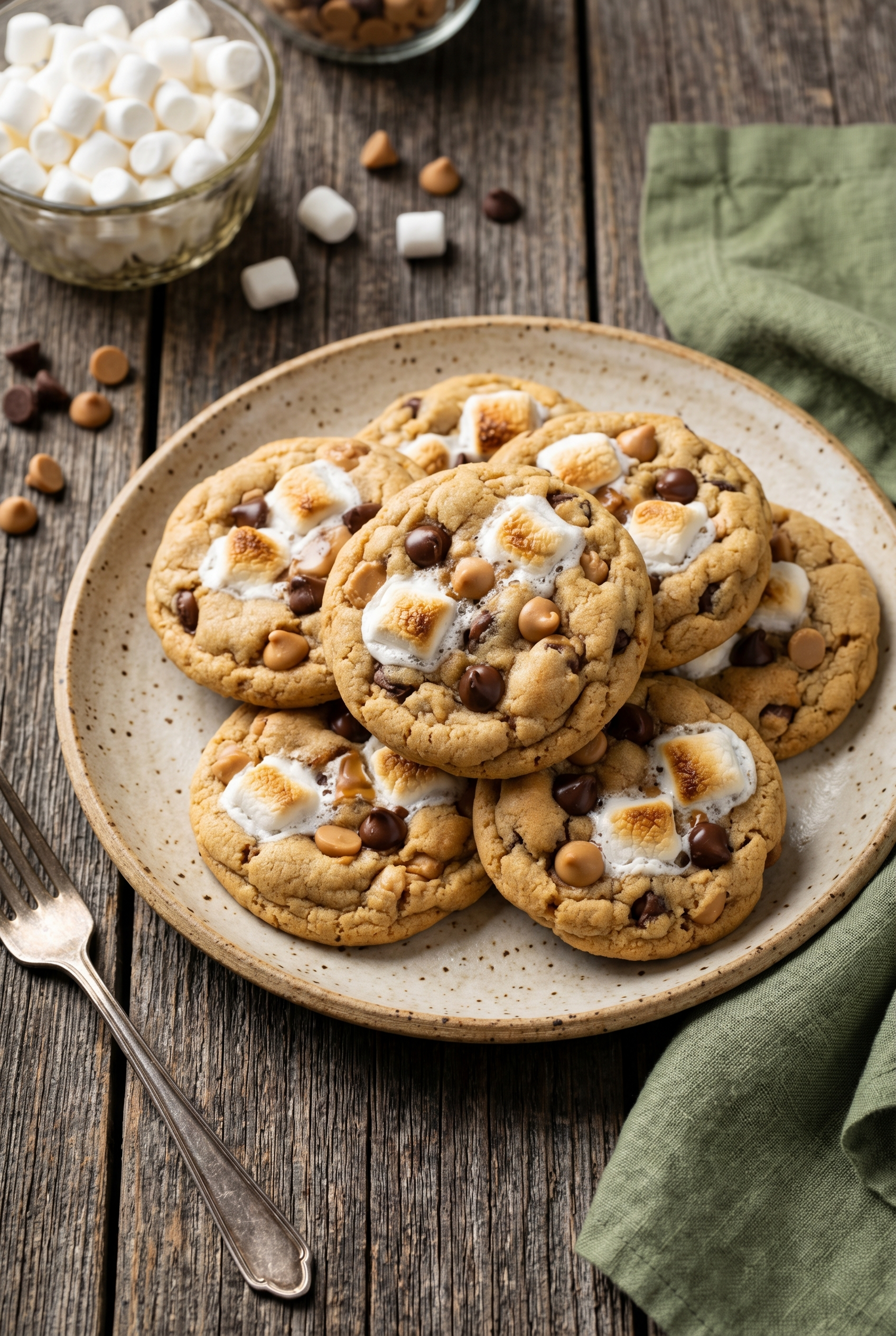 Peanut Butter Marshmallow Cookies