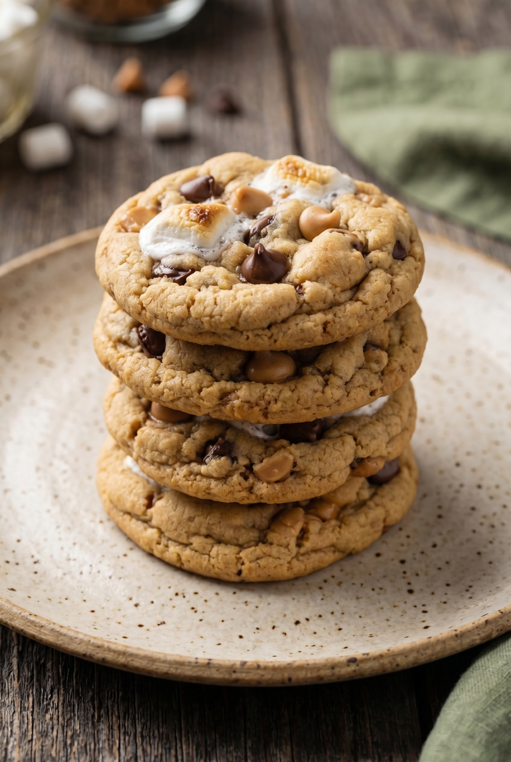 Peanut Butter Marshmallow Cookies