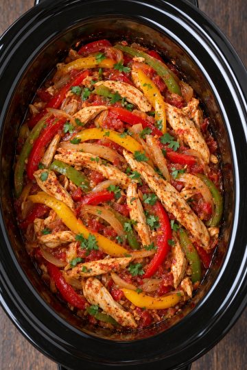 Crockpot Chicken Fajitas