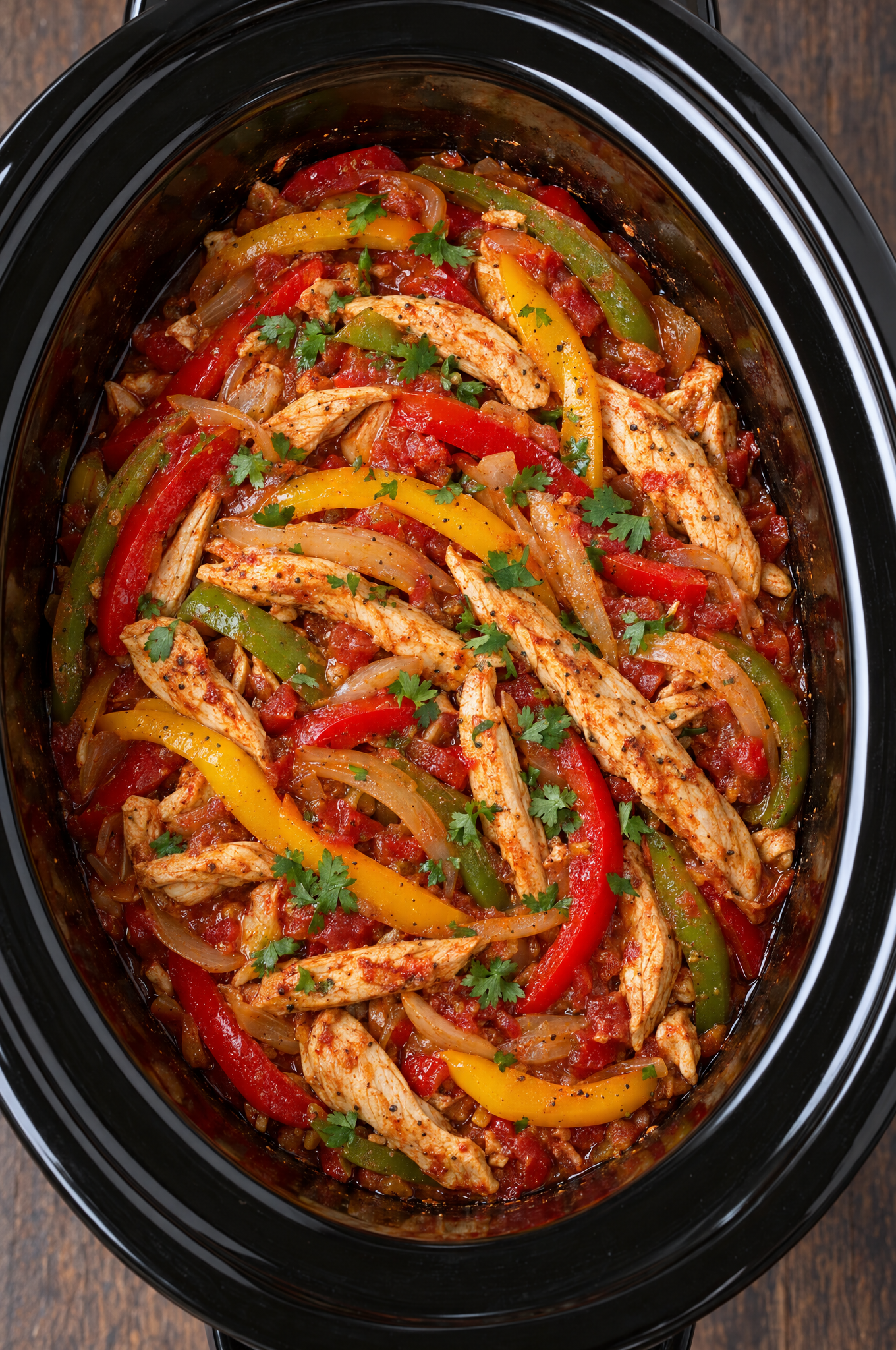 Crockpot Chicken Fajitas