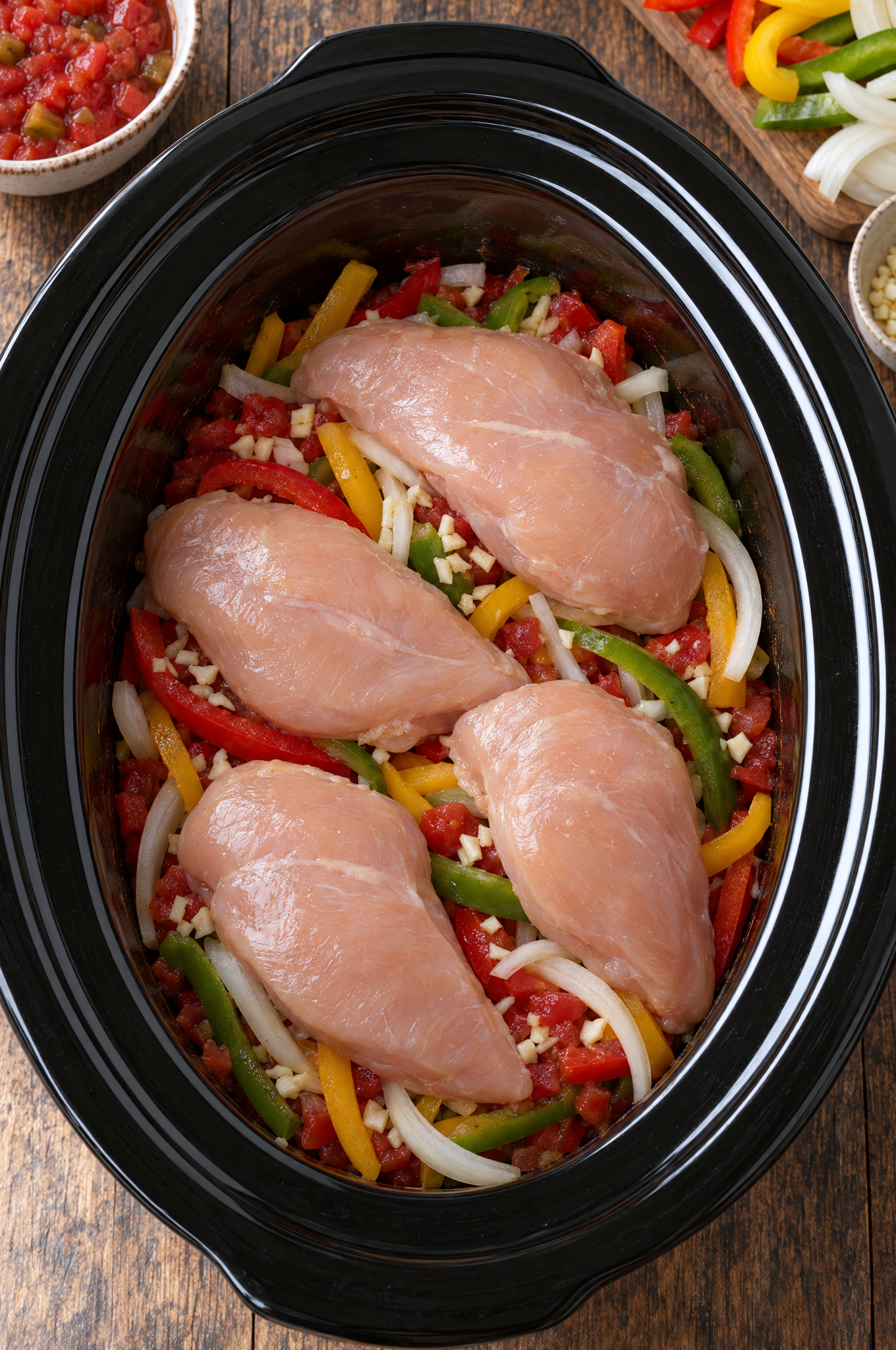Crockpot Chicken Fajitas