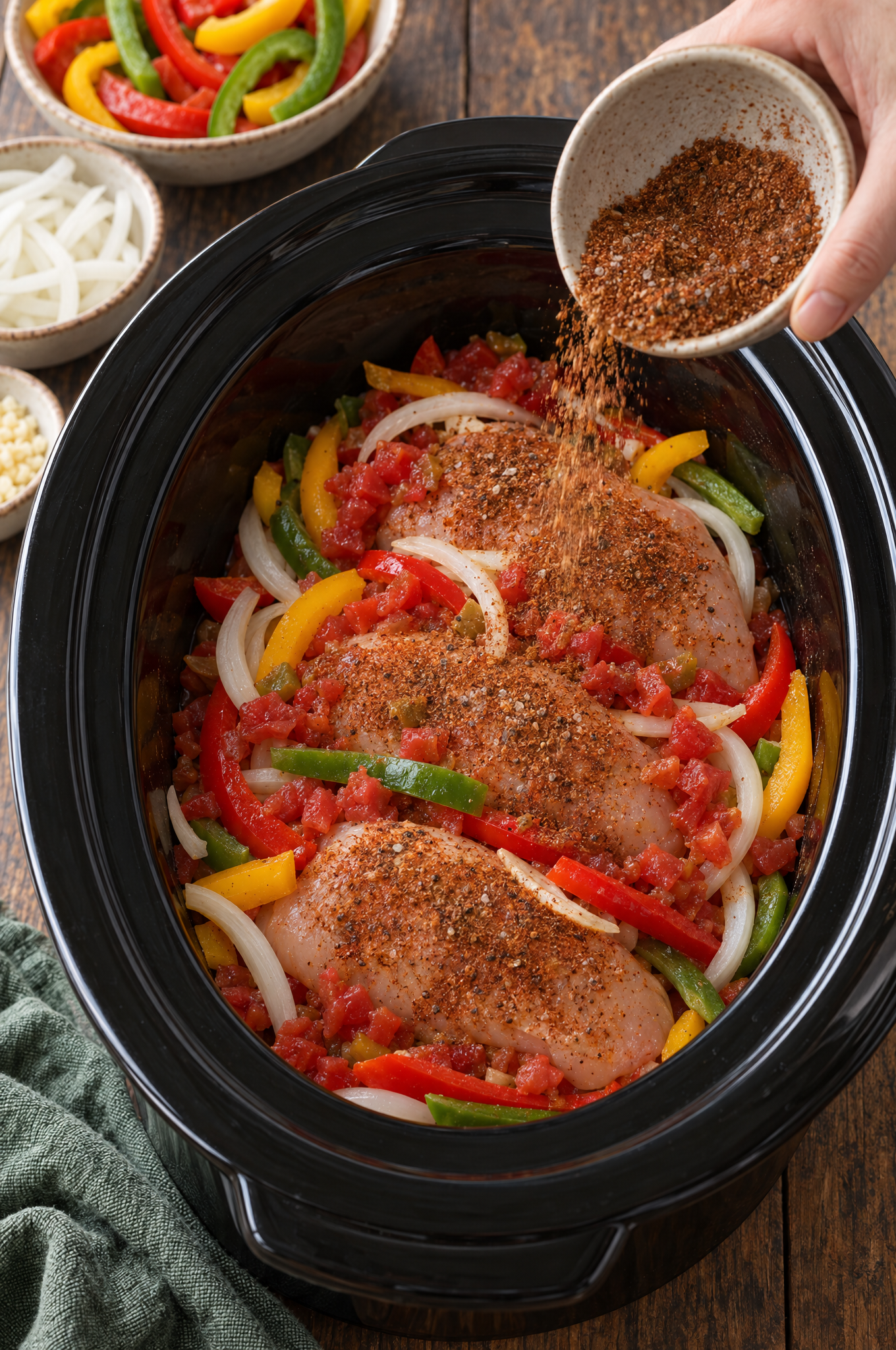 Crockpot Chicken Fajitas