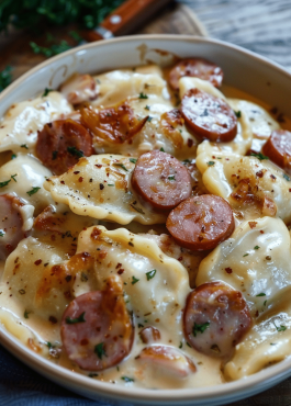 Crockpot Pierogi Casserole with Kielbasa 1